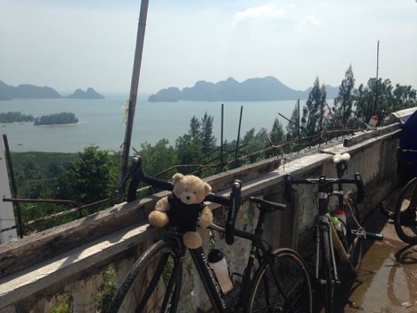 View from cycling tour in Thailand